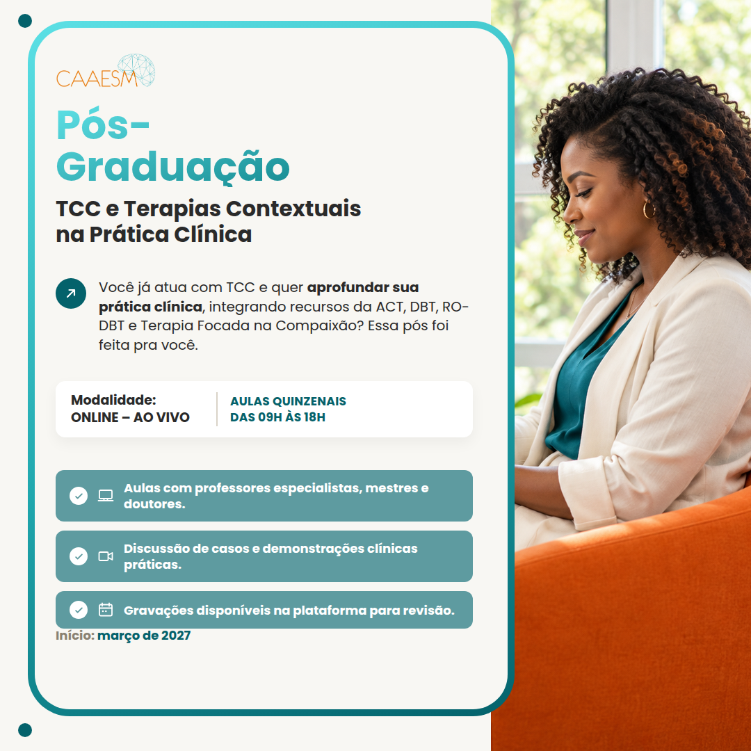 Pós-Graduação em TCC e Terapias Contextuais na prática Clínica