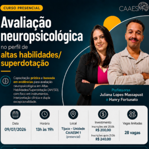 Avaliação neuropsicológica no perfil de altas habilidades/superdotação