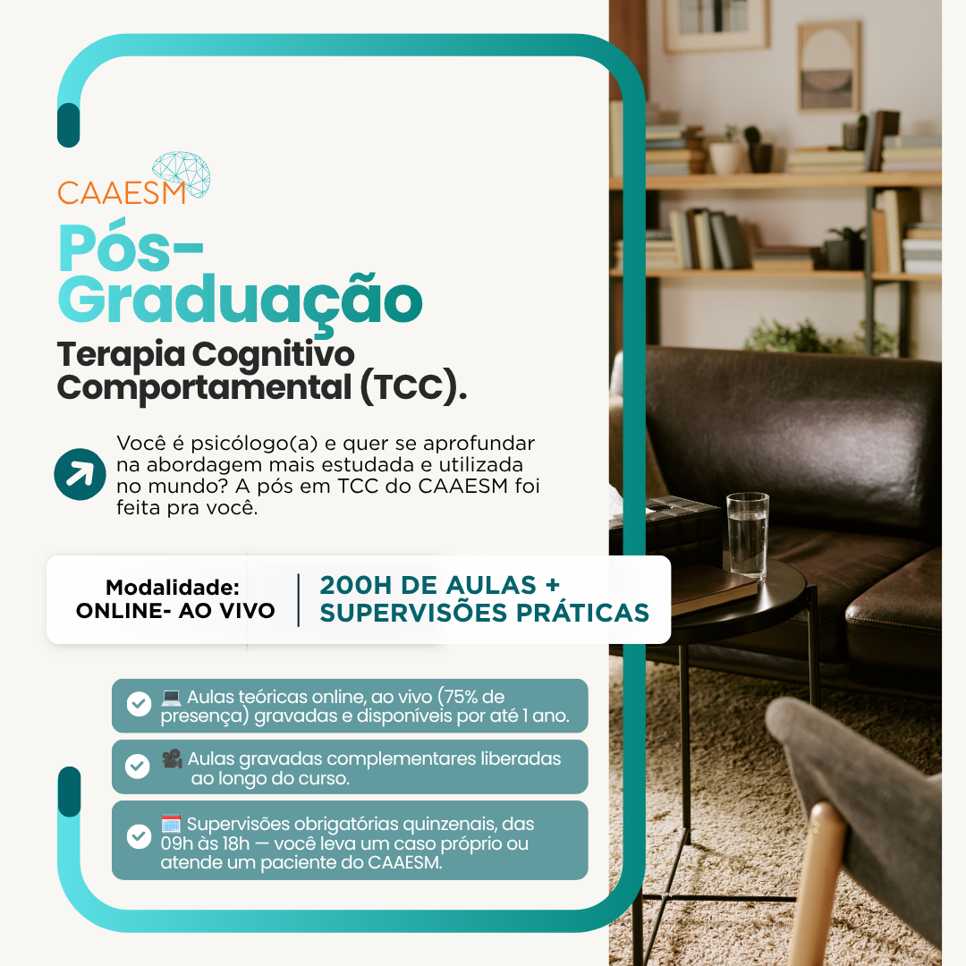 Pós-Graduação em Terapia Cognitivo-Comportamental